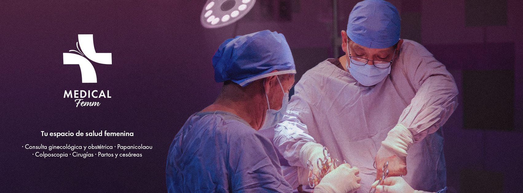 Equipo médico de Medical Femm durante una intervención quirúrgica