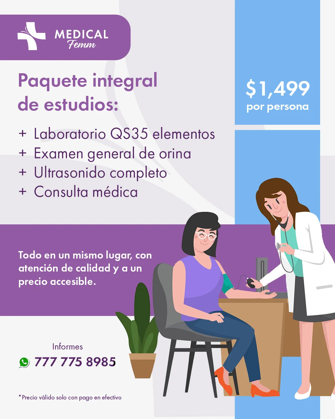 Paquete integral de estudios de Medical Femm
